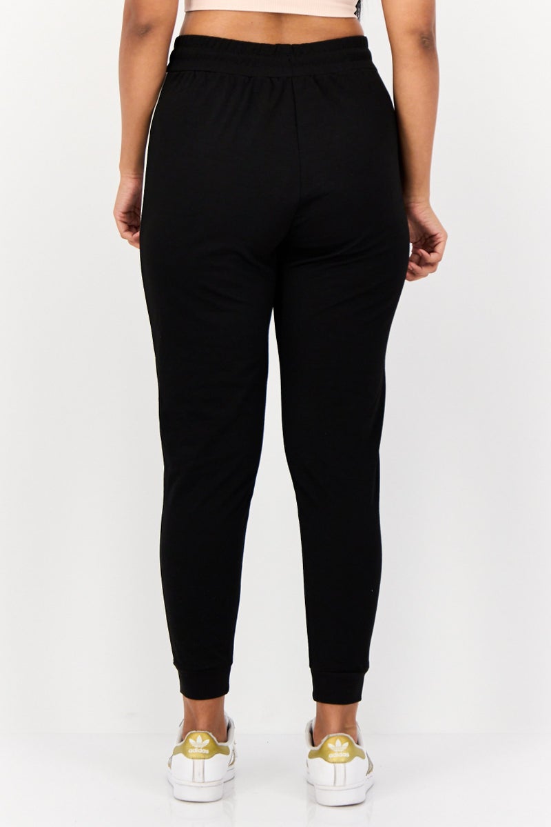 ONLY Women Regular Fit Two-Tone Jogger Pants, Black - Image 4