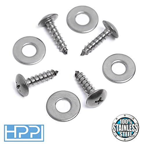 HPP Stainless Steel License Plate Screws Compatible with Subaru Models - Image 2