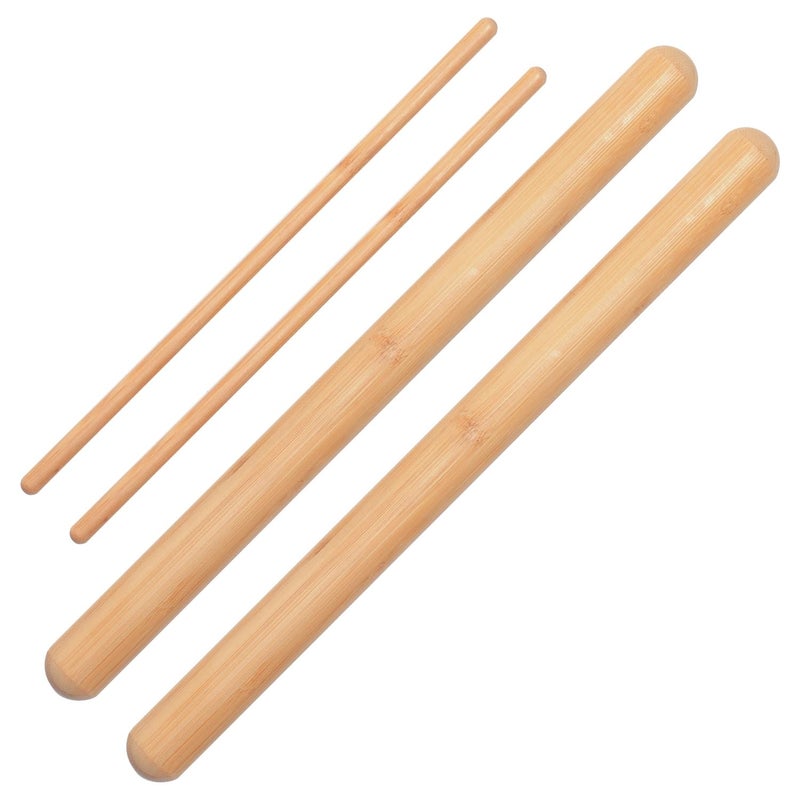 OnVisit Bamboo Massage Sticks Ergonomic Muscle Relief Tools Portable Therapy Sticks for Deep Tissue Massage, Spa Quality Recovery for Athletes & Home Use, Natural Bamboo Design - Image 1