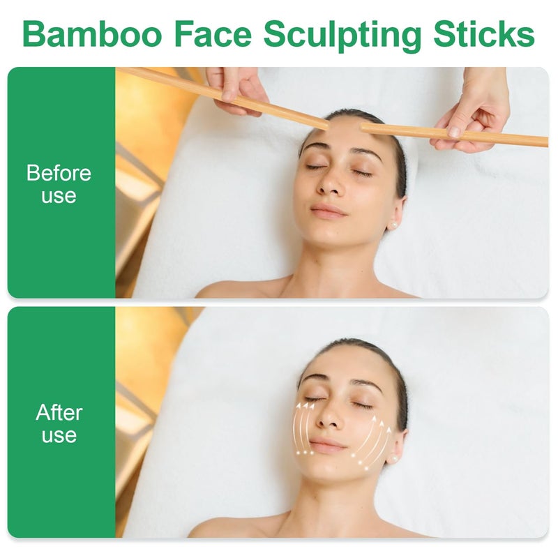 OnVisit Bamboo Massage Sticks Ergonomic Muscle Relief Tools Portable Therapy Sticks for Deep Tissue Massage, Spa Quality Recovery for Athletes & Home Use, Natural Bamboo Design - Image 5