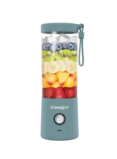 blendjet V2 Portable Blender Smoothie Maker, Personal Blender, Fruit Blender, Leak Proof Juicer, BPA-Free 475ml 200W Sports Bottle, USB-C Rechargeable, Ice Crusher with Stainless Steel Blades - Glacier