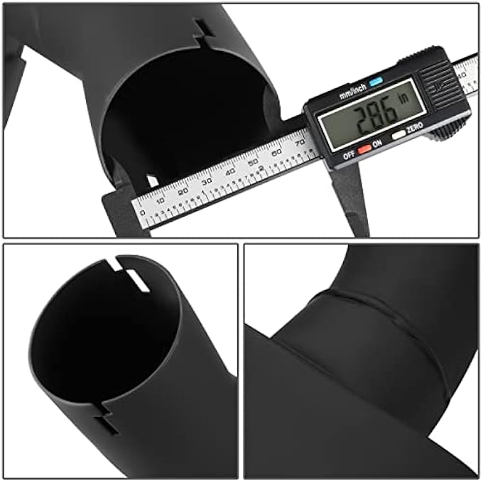 rayihni DNA Motoring CBEUR012 Pair of Oval Type Muffler AxleBack Exhaust Compatible with 1619 Chevy Camaro SS 62L 4 OD IN  3 OD Inlet  3 OD Outlet - Image 5