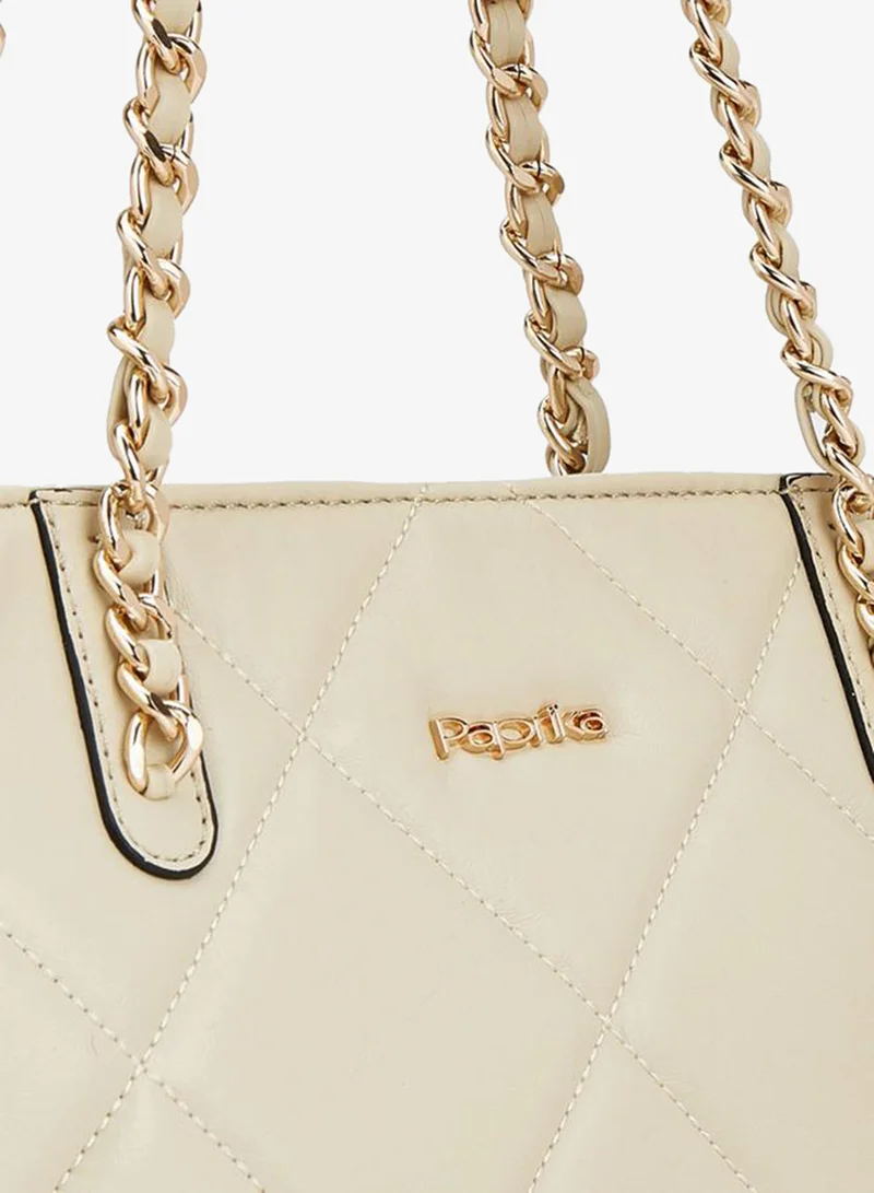 Paprika IVORY Paprika Quilting  Shopper Bag for Women | Best Price UAE