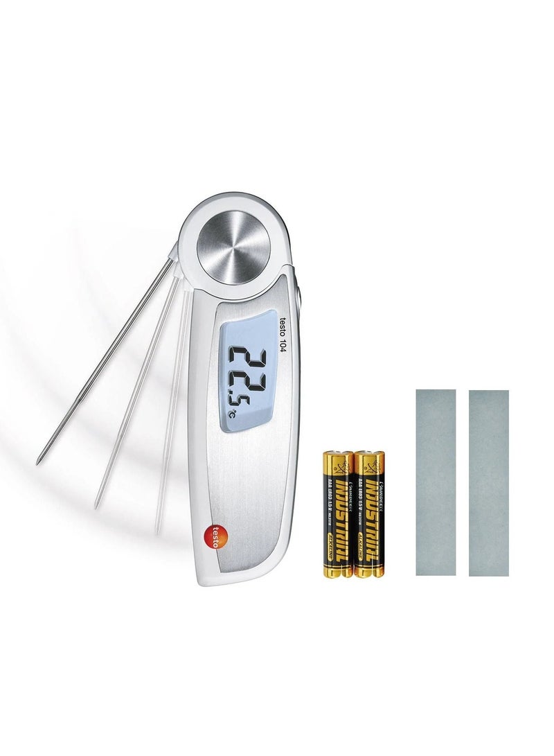TESTO 104 Waterproof Folding Food Thermometer (Order Code: 0563 0104) - Image 1