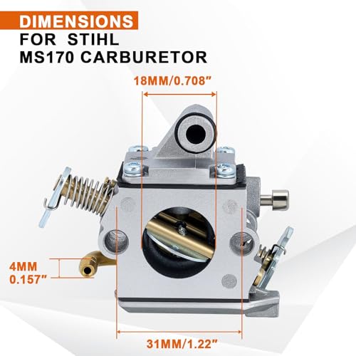 Savior MS170 Carburetor for Stihl MS 170 MS180 MS180C 017 018 Chainsaw Carb Replace Zama C1Q-S57A C1Q-S57B 1130-120-0603 - Image 2