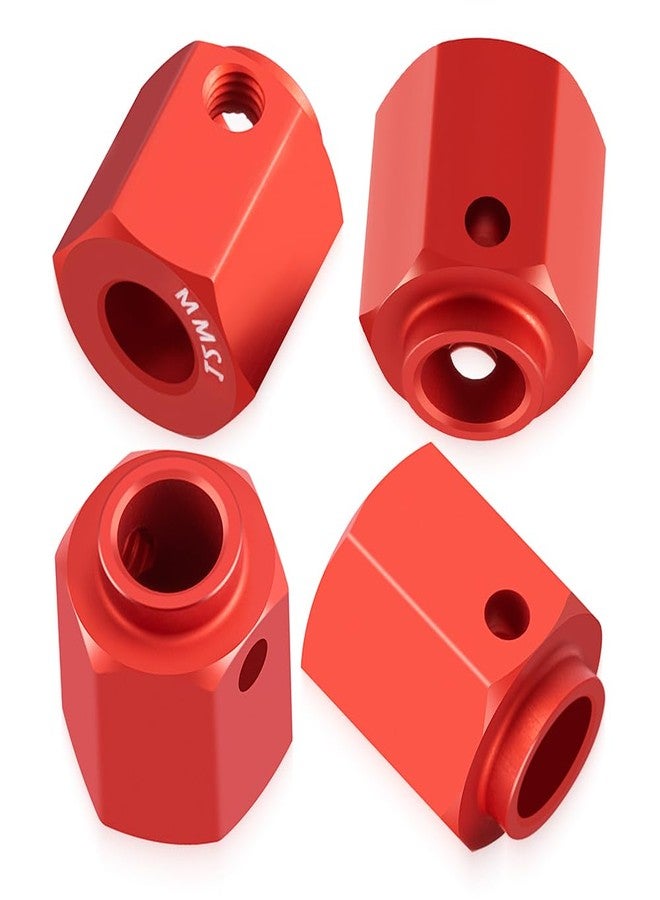 RCLIONS 12mm Hex Wheel Hubs for Trx4 1/10 RC Model Crawler Car (Red) - Image 5