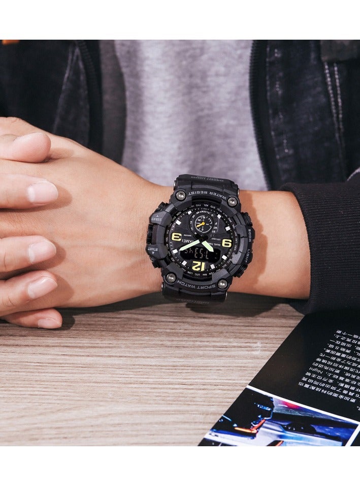 SKMEI Cool Men's Outdoor - Sports Watch - Large Dial Multifunction - Waterproof Digital Watch - Black  - Image 2