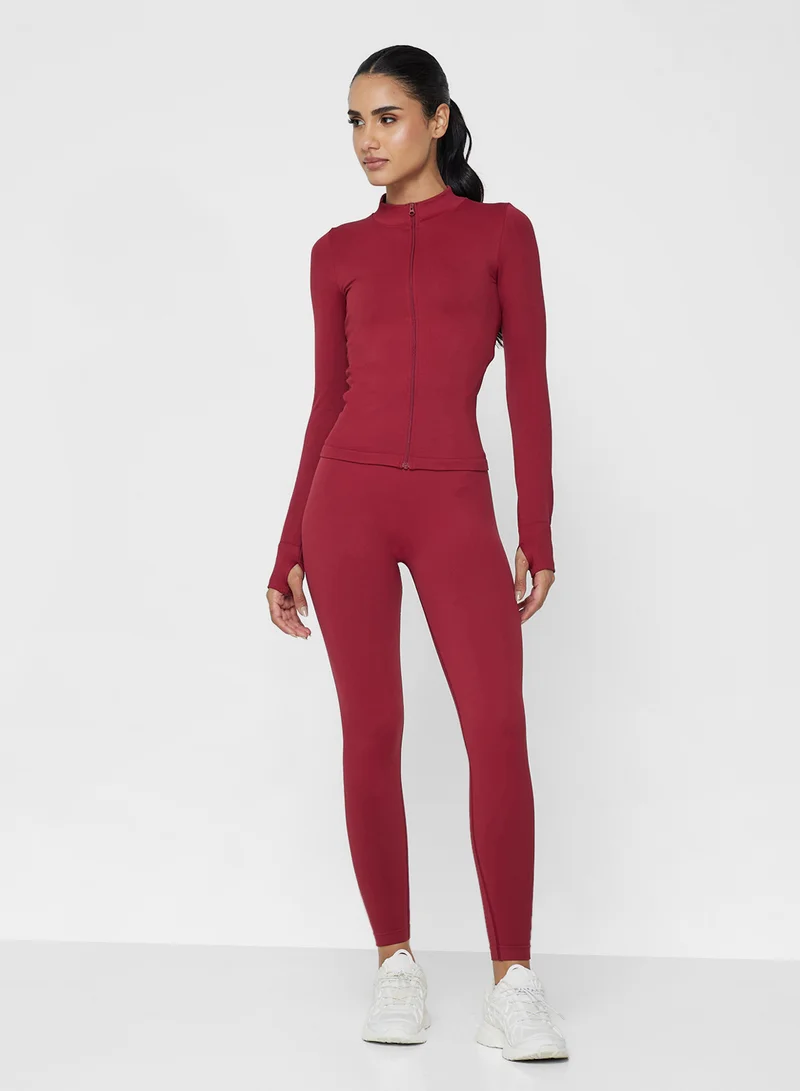 فورورد Seamless Sculpting Jacket & Legging Set