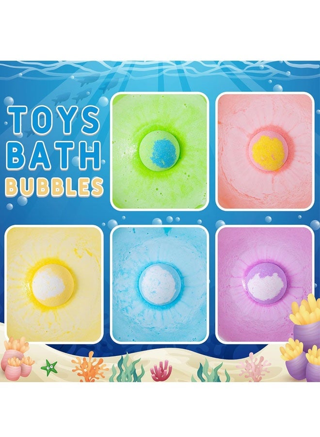Beauenty Bath Bombs for Kids,20 Pack Bath Bombs with Surprise Toys Inside for Boys and Girls,Non-Toxic Bubble Bath Bombs with Marine Life Toys for Kids,Perfect for Birthday,Christmas (style 3) - Image 4