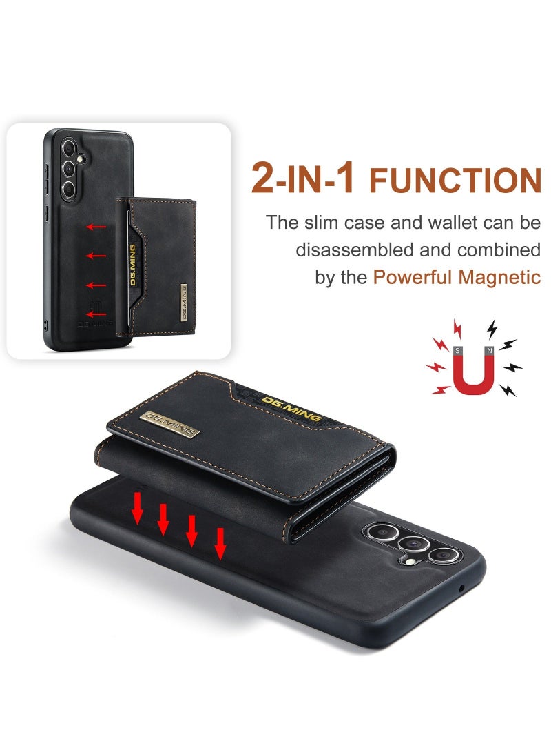 Dg مينغ تنطبق على سامسونج غالاكسي S23 فى محفظة القضية ، 2 في 1 انفصال بو الجلود الغطاء الخلفي المغناطيسي واقية ، الهاتف المحمول القضية مع رقيقة جدا فليت جيب كليب - Image 2