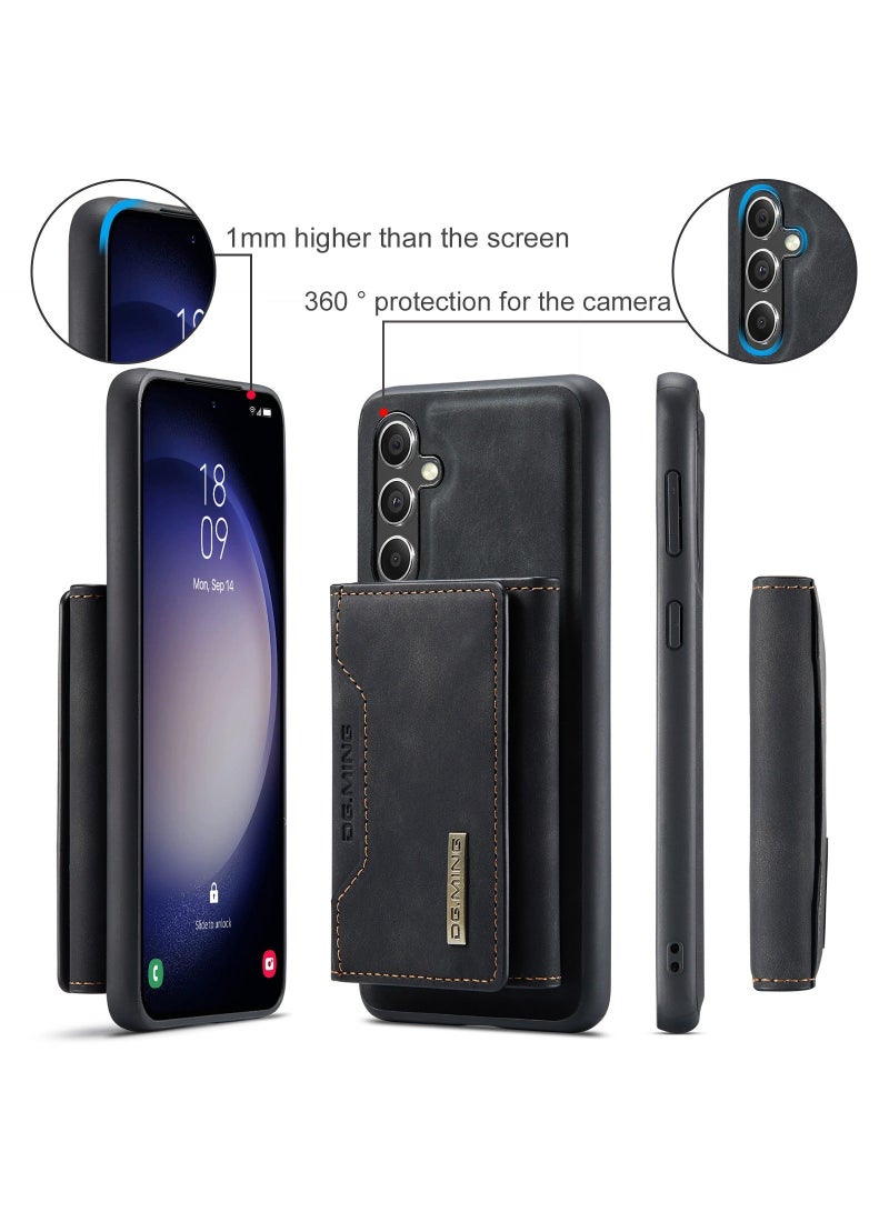 Dg مينغ تنطبق على سامسونج غالاكسي S23 فى محفظة القضية ، 2 في 1 انفصال بو الجلود الغطاء الخلفي المغناطيسي واقية ، الهاتف المحمول القضية مع رقيقة جدا فليت جيب كليب - Image 3