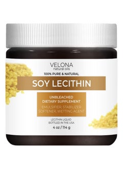 velona Pure Liquid Soy Lecithin 4 Oz Food Grade Unbleached Emulsifier Stabilizer Softener Smoother Wetting Agent Use Today Enjoy Results  - Image 1