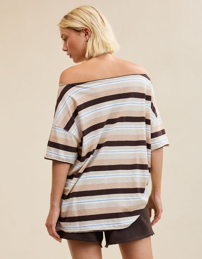 Aerie Off The Shoulder Oversized Boyfriend T-Shirt - Image 2