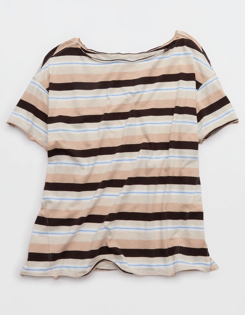 Aerie Off The Shoulder Oversized Boyfriend T-Shirt - Image 4
