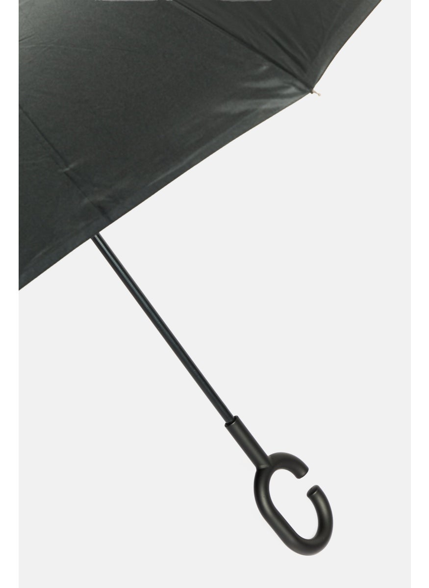 bebe - Brand Logo Auto Open Umbrella, Black - Image 1