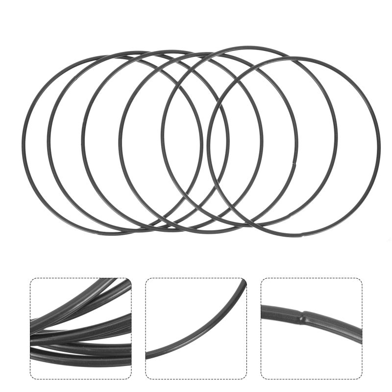 12 Pcs Macrame Hoops Metal DIY Craft Accessories - Image 1