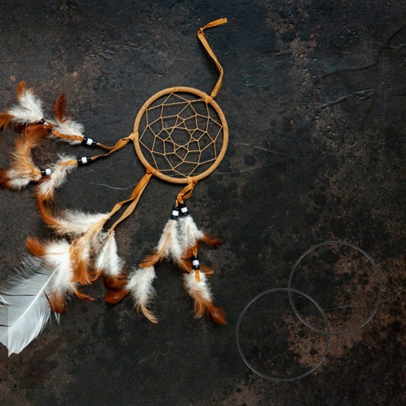 12 Pcs Macrame Hoops Metal DIY Craft Accessories - Image 4