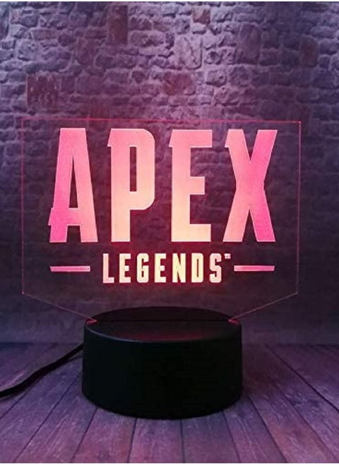 Action & Toy Figures  Apex Legends Battle Royale Game Figure Model 3D Illusion LED Lamp 7/16 Colors Changing Nightlight Table Lamp Apex Legends Figras Toys