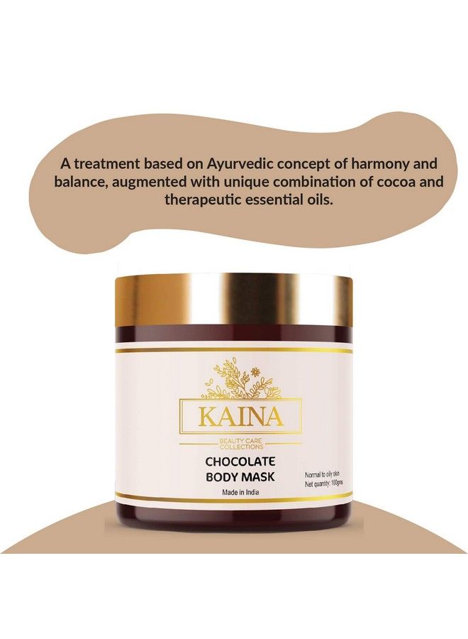 KAINA BEAUTY CARE COLLECTIONS Kaina Chocolate Body Polishing Kit ; Instant Date Ready Glow ; Dead Skin Cell Removal Deep Moisturizing ; Body Scrub Body Gel Body Lotion Body Mask ; Deep Skin Hydration Kit ; Unisex  - Image 5