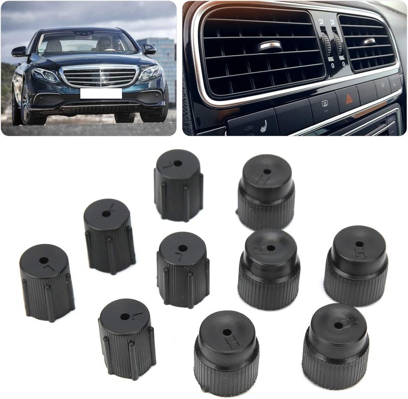klarako Air Conditioning Valve Caps, 10Pcs Universal 13mm & 16mm A/C Repair Refrigerant Charging Port Cover Auto Accessory - Image 4