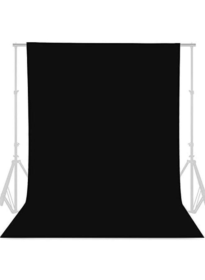 GFCC 8FTX10FT Black Backdrop Background for Photography Photo Booth Backdrop for Photoshoot Background Screen Video Recording Parties Curtain - Image 2
