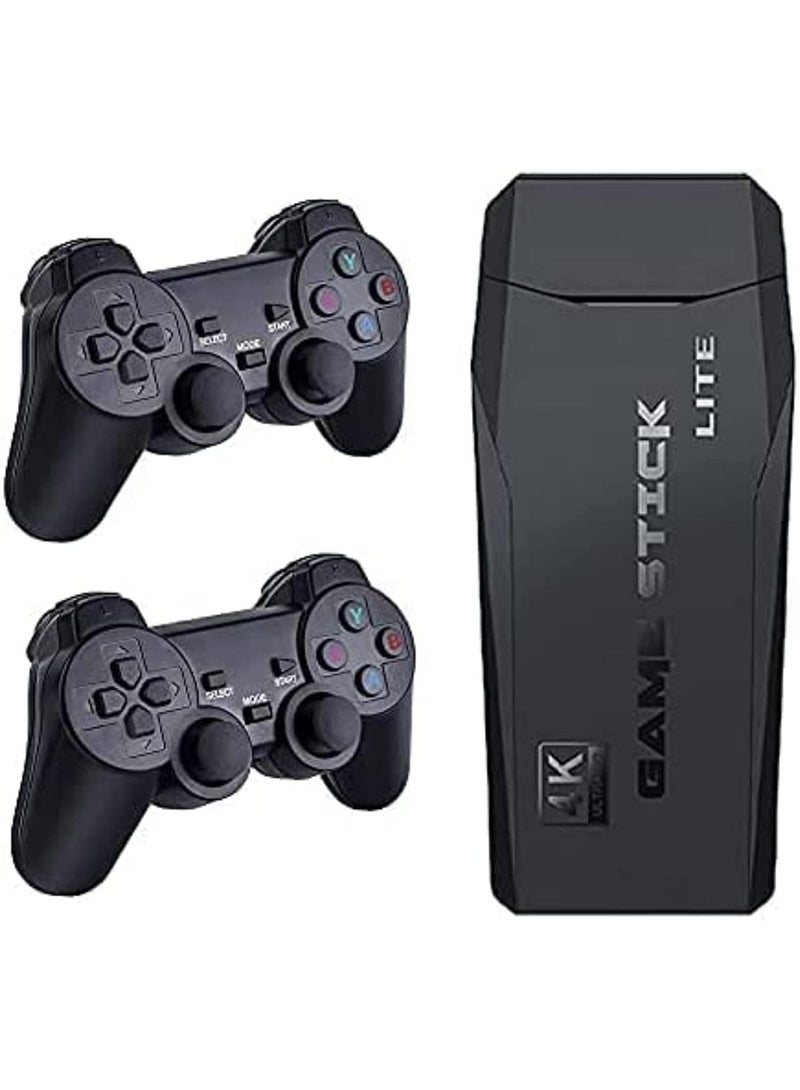 Classic M8 Game Stick 4K Game Console with Two 2.4G Wireless Gamepads Dual Players HDMI Output Built in 3500 Classic Games Compatible with Android TV/PC/Laptop - Image 2