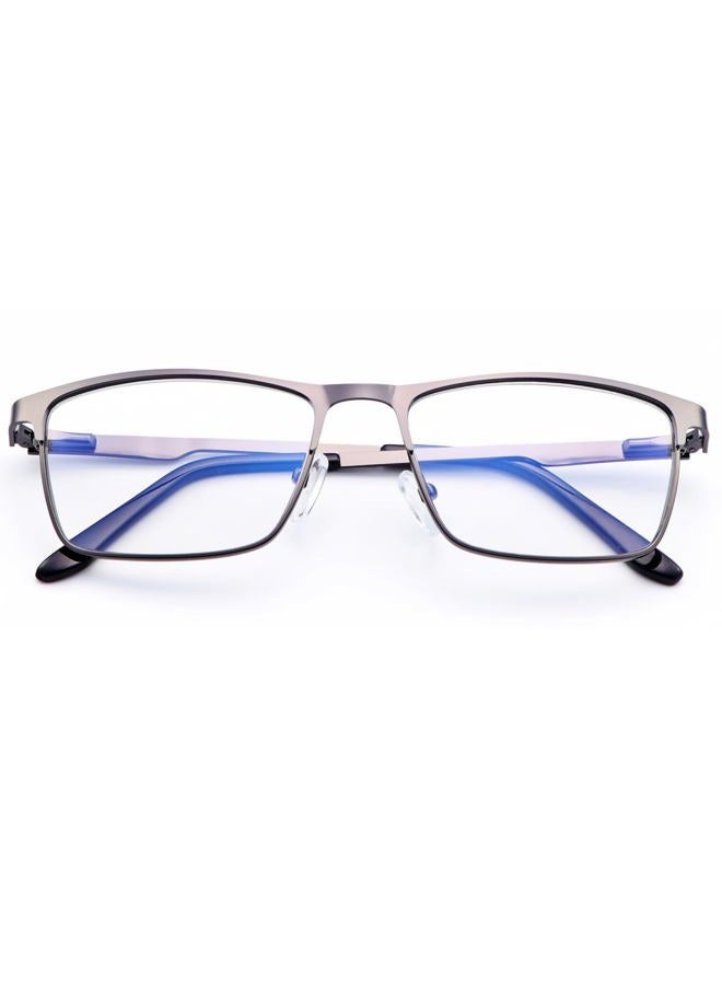 YIMI Mens Blue Light Glasses Men Computer Gaming BlueLight Blocking Glasses Metal Anti Eyestrain Clear Lens Eye Protection (Everyday Protection) - Image 1
