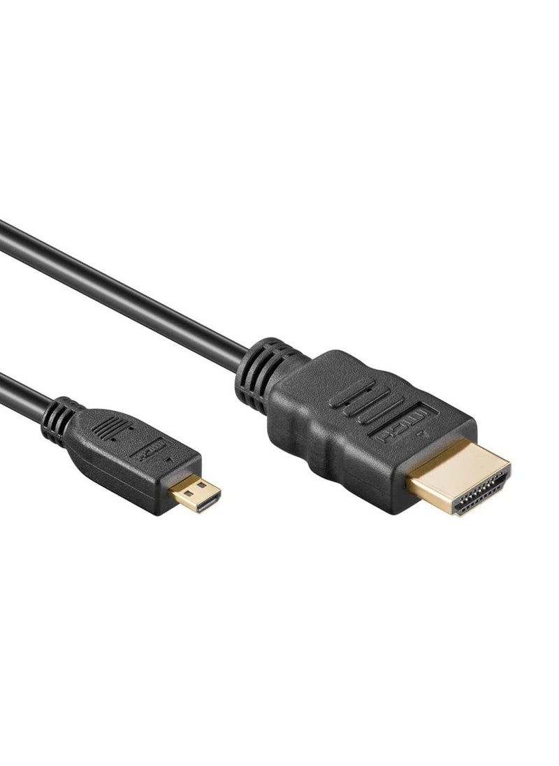 ماركة غير محددة micro-hdmi-to-hdmi كابل يدعم إيثرنت 3d 4K HDR و قوس 4K@60Hz غوبرو / كاميرا العمل / كاميرا 18Gbps 4.93 قدم / 15 متر  - Image 1