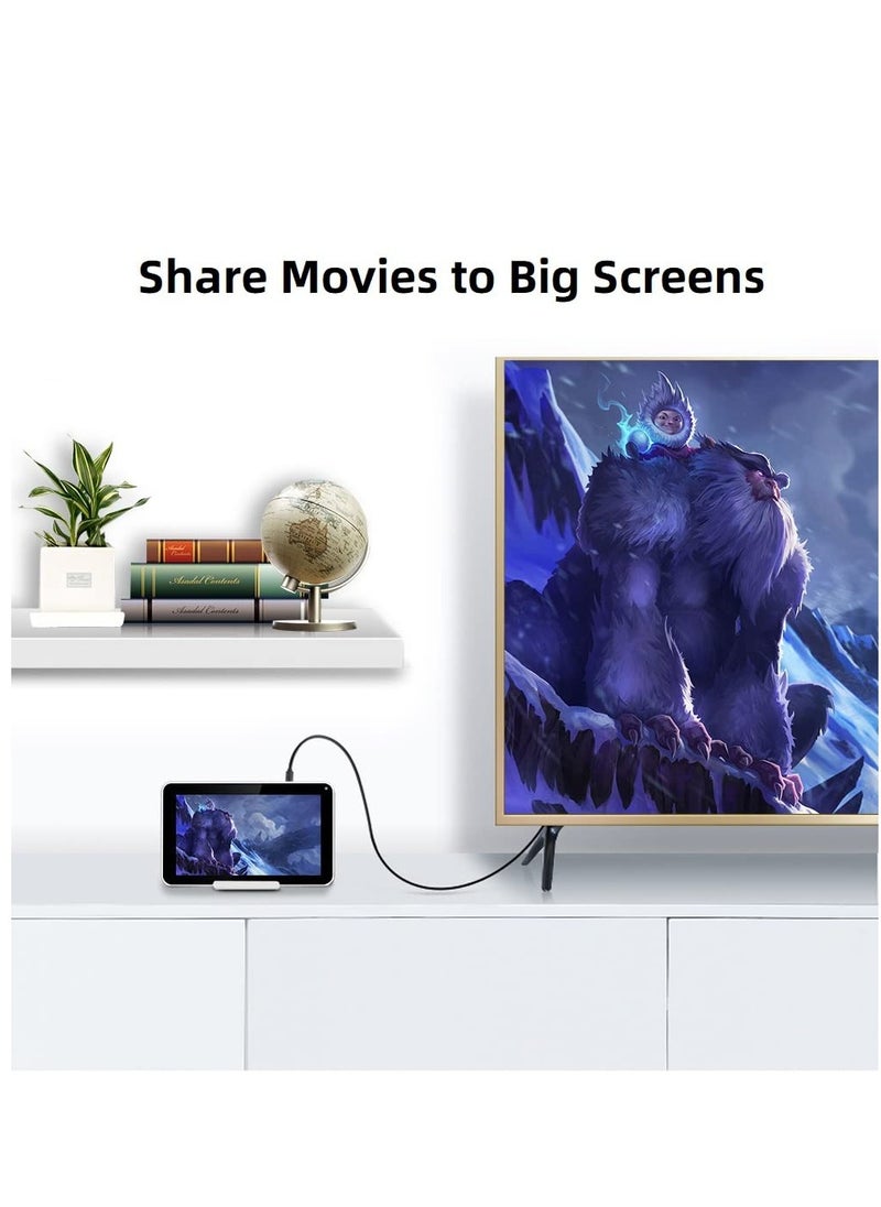 ماركة غير محددة micro-hdmi-to-hdmi كابل يدعم إيثرنت 3d 4K HDR و قوس 4K@60Hz غوبرو / كاميرا العمل / كاميرا 18Gbps 4.93 قدم / 15 متر  - Image 5