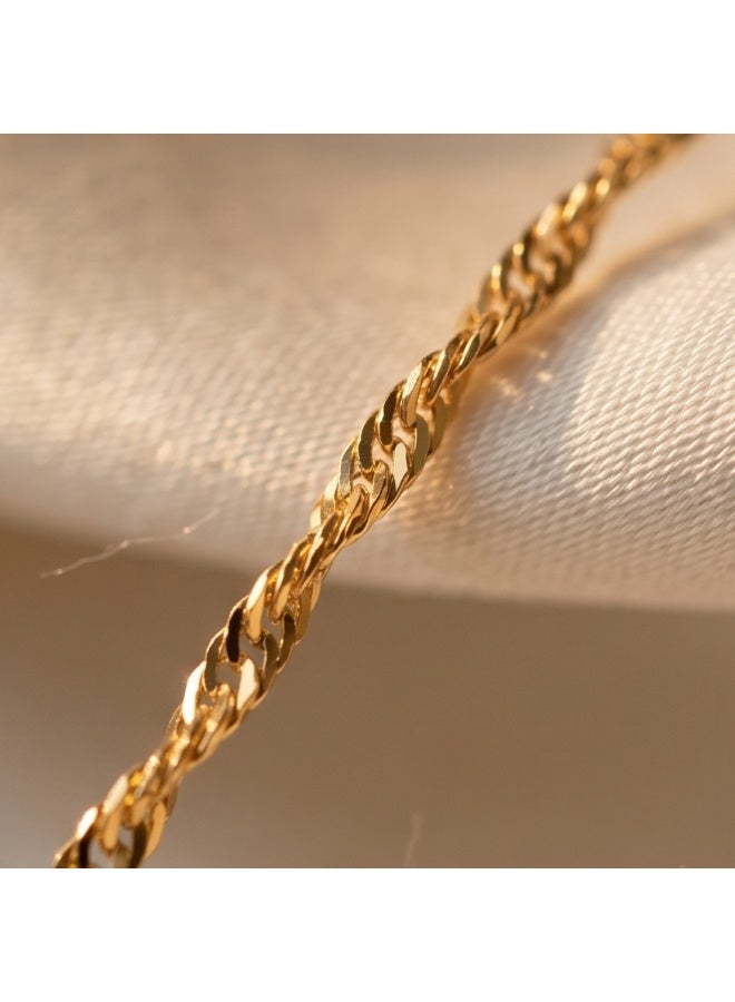 BAFLEH JEWELLERY Indulge in Everyday Luxury with Finely Crafted 21K Lightweight Gold Chains by Bafleh Jewellery - Image 3