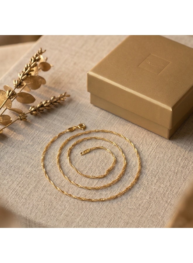 BAFLEH JEWELLERY Indulge in Everyday Luxury with Finely Crafted 21K Lightweight Gold Chains by Bafleh Jewellery - Image 1