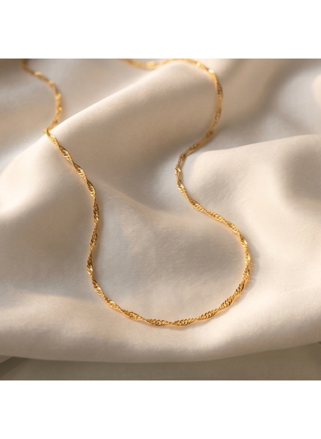 BAFLEH JEWELLERY Indulge in Everyday Luxury with Finely Crafted 21K Lightweight Gold Chains by Bafleh Jewellery - Image 2