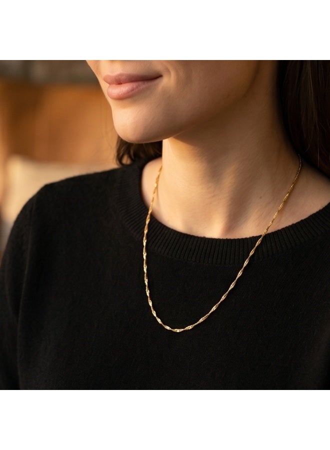 BAFLEH JEWELLERY Indulge in Everyday Luxury with Finely Crafted 21K Lightweight Gold Chains by Bafleh Jewellery - Image 4