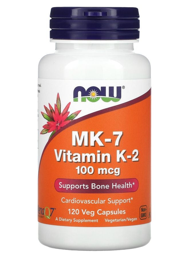 now MK-7 Vitamin K-2  100 mcg 120 Veg Capsules