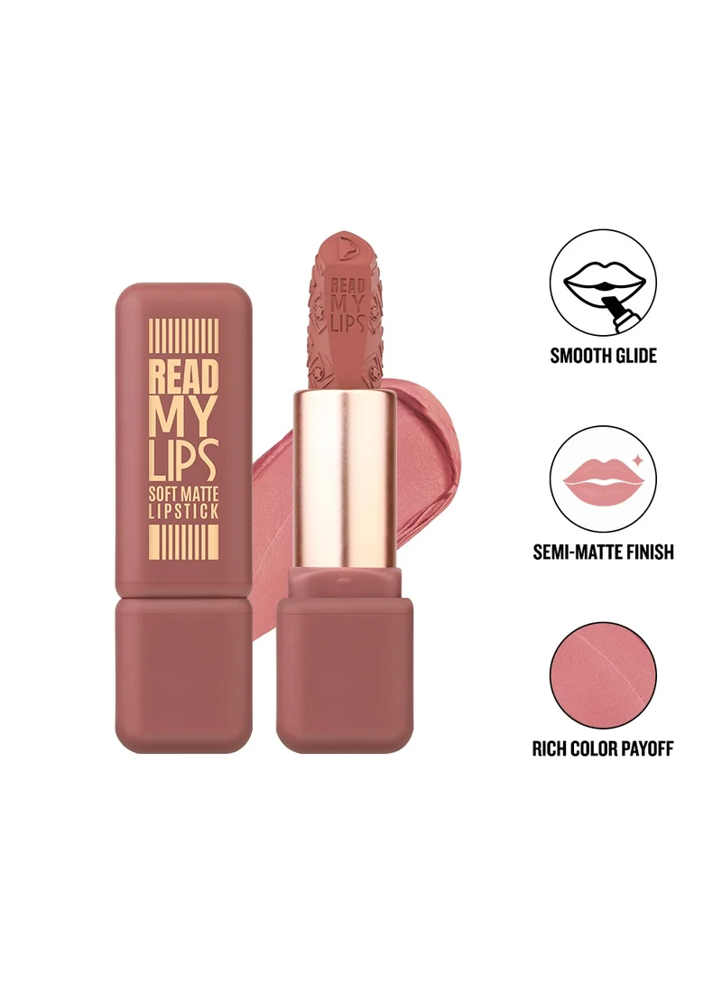 Character Character Read My Lips Soft Matte Lipstick - Rich Pigment, Vitamin E & Jojoba Oil