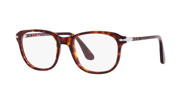 Persol Unisex PO1935V Square Prescription Eyewear Frames, Havana/Demo Lens, 53 mm - Image 2