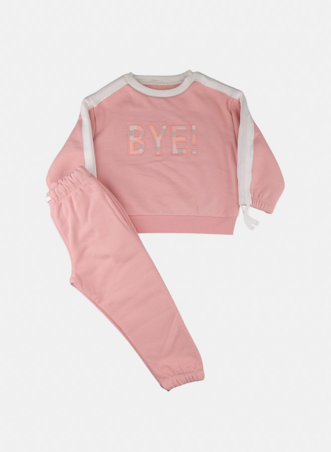 El Sayaad Girl Inner Fleece Embroidered Winter Set