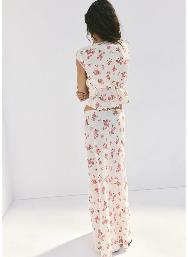 مانجو Floral Lace Blouse