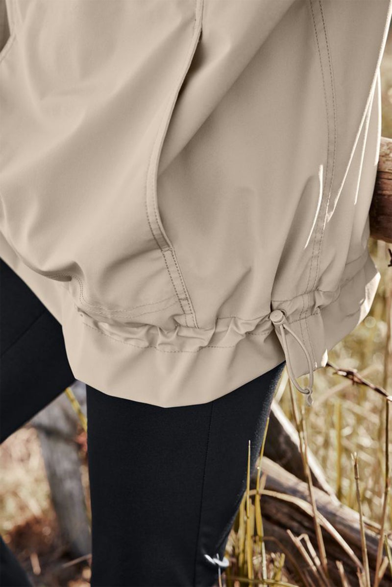 Tchibo Women Solid Hooded Jacket, Beige  - Image 2