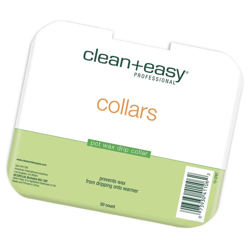Clean + Easy Professional Deluxe Wax System - Standard Warmer Collars Prevent Drips for Mess-Free, Effortless Cleanup (50 Count) - Image 1