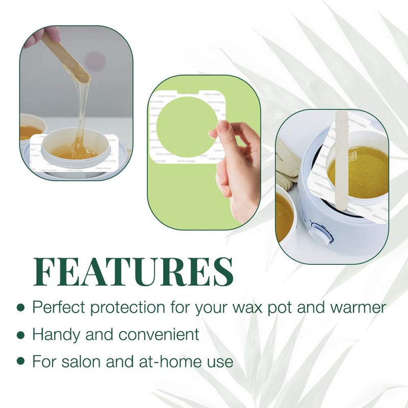 Clean + Easy Professional Deluxe Wax System - Standard Warmer Collars Prevent Drips for Mess-Free, Effortless Cleanup (50 Count) - Image 4