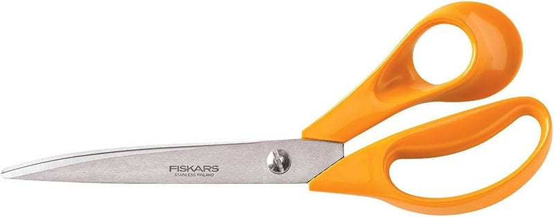 Fiskars 9 Inch Dressmaker Shears with Ergonomic Handles and Stainless Steel Blades