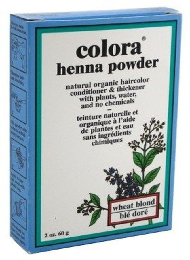 Colora Henna Powder Hair Color Wheat Blonde 2 Ounce (Pack of 3)