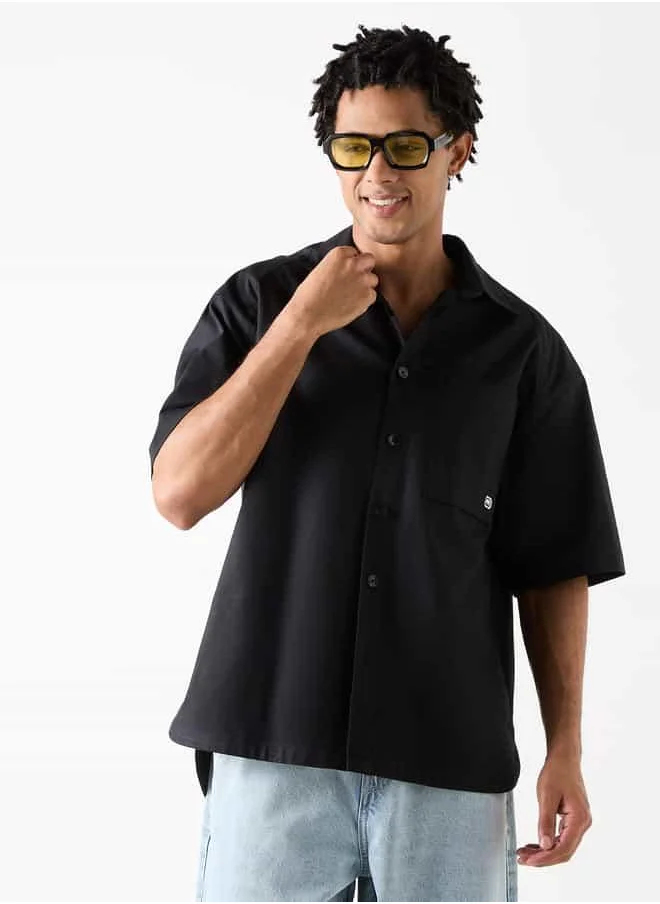 Ecko Unltd. Ecko Relaxed Fit Shirt with Pocket and Short Sleeves