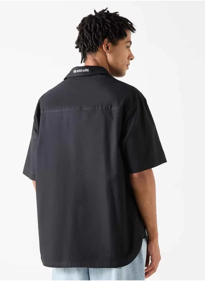 Ecko Unltd. Ecko Relaxed Fit Shirt with Pocket and Short Sleeves