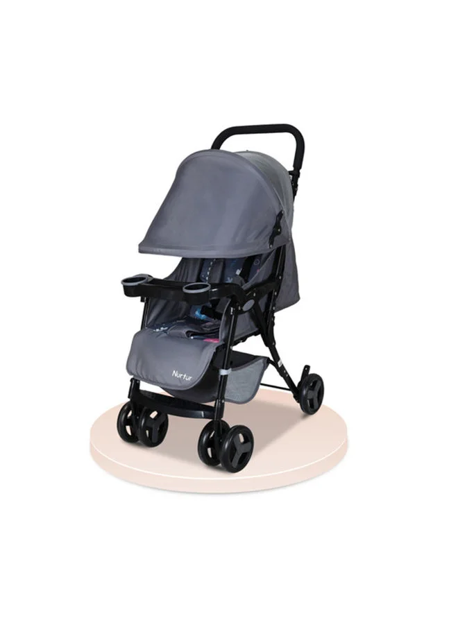 نورتر Ryder Lightweight Baby Stroller Storage Basket Detachable Food Tray 5 Point Harness Adjustable Canopy Adjustable Reclining Seat And Leg Rest