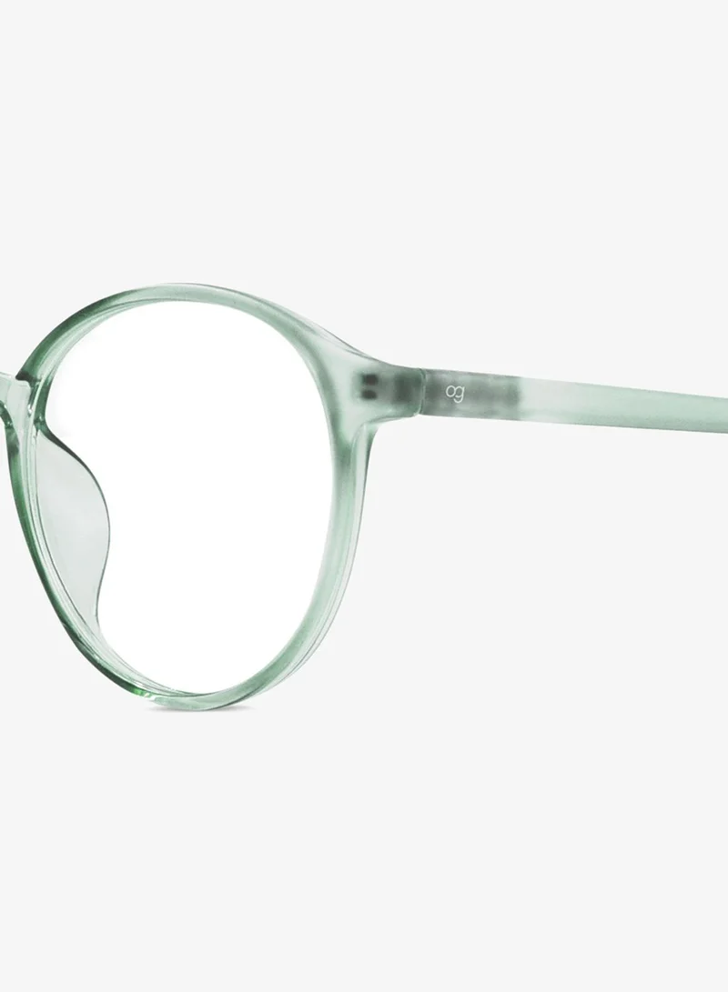 Woggles Analog Prism Round Blue Screen Glasses |Men & Women|100% UV Protection