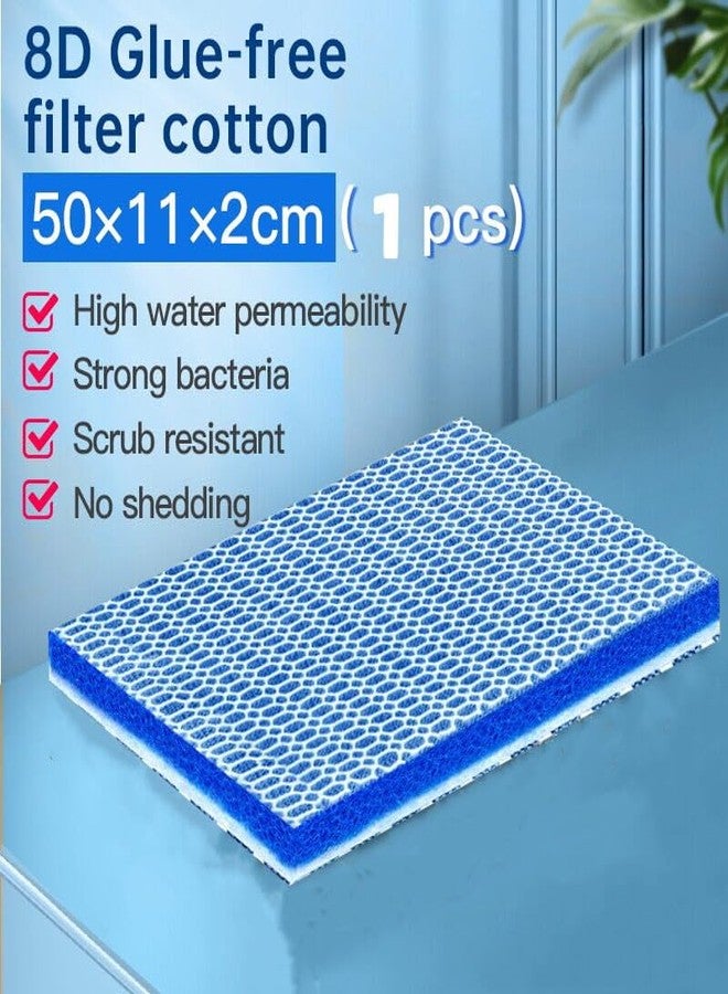 VAYINATO® Pack of 1 Upgraded 8D Multi Layer 50 * 11 Cm Reusable Aquarium and Koi Pond Filter Media Sponge for Cyrstal Clear Water | No Clog | Washable | Long Lasting Pack of 1 by Petzlifeworld - Image 2