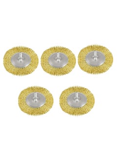 Inditrust Inditrust 65mm FLAT TYPE Crimped Round wire brush wheel 14inch tool for rust removal paint removal deburring sharp edges 5 PCS  - Image 1
