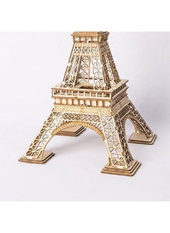 Rolife 3D Wooden Puzzle Wooden Craft Kit Eiffel Tower Model Kit Brain Teaser Games Lasercut Building Kitsmodel Toy Educational Activitybest Birthday For Kids To Build  - Image 2
